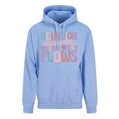 Behavior Goes Where Reinforcement Flows Behavior Analyst Cute Gift Unisex Surf Hoodie