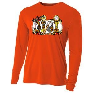 Ballpark Gigi With Baseball Bat Cooling Performance Long Sleeve Crew