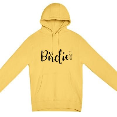 Birdie Gift Women's Funny Grandmother Nickname Gift Premium Pullover Hoodie