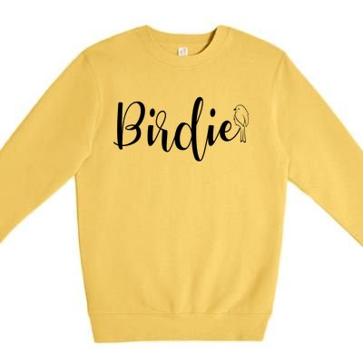 Birdie Gift Women's Funny Grandmother Nickname Gift Premium Crewneck Sweatshirt