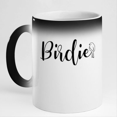 Birdie Gift Women's Funny Grandmother Nickname Gift 11oz Black Color Changing Mug