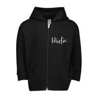 Birdie Gift Women's Funny Grandmother Nickname Gift Toddler Zip Fleece Hoodie