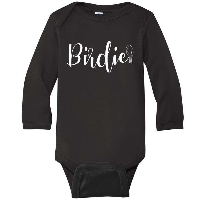 Birdie Gift Women's Funny Grandmother Nickname Gift Baby Long Sleeve Bodysuit