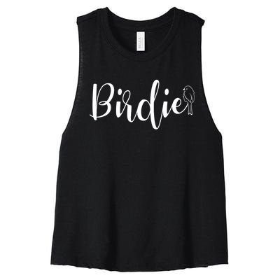 Birdie Gift Women's Funny Grandmother Nickname Gift Women's Racerback Cropped Tank