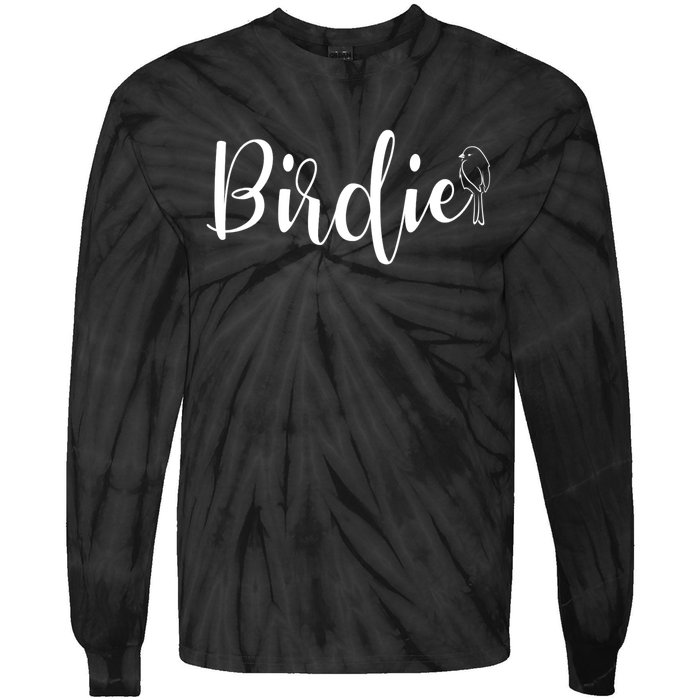 Birdie Gift Women's Funny Grandmother Nickname Gift Tie-Dye Long Sleeve Shirt