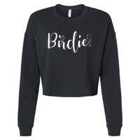 Birdie Gift Women's Funny Grandmother Nickname Gift Cropped Pullover Crew