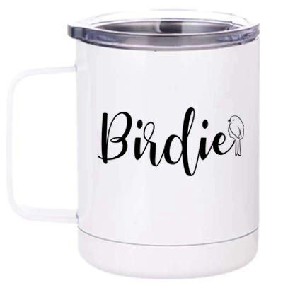 Birdie Gift Women's Funny Grandmother Nickname Gift 12 oz Stainless Steel Tumbler Cup