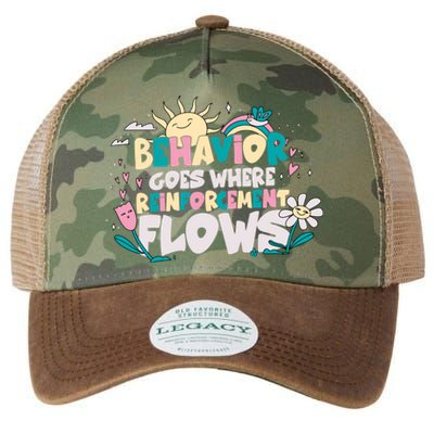 Behavior Goes Where Reinforcement Flows Behavior Analyst Meaningful Gift Legacy Tie Dye Trucker Hat