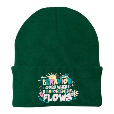 Behavior Goes Where Reinforcement Flows Behavior Analyst Meaningful Gift Knit Cap Winter Beanie