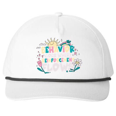 Behavior Goes Where Reinforcement Flows Behavior Analyst Meaningful Gift Snapback Five-Panel Rope Hat