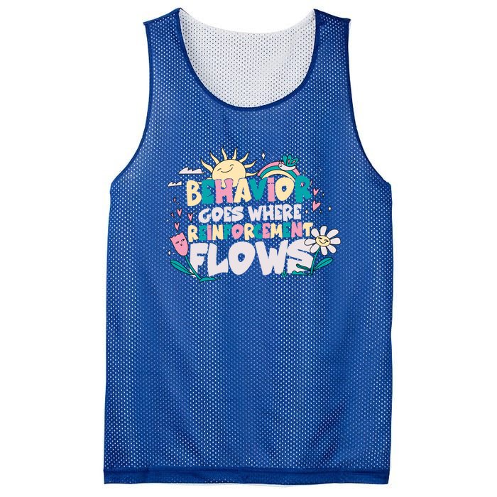 Behavior Goes Where Reinforcement Flows Behavior Analyst Meaningful Gift Mesh Reversible Basketball Jersey Tank