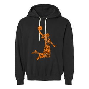 Basketball Girl Wo Garment-Dyed Fleece Hoodie