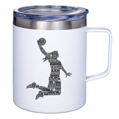 Basketball Girl Women Kids Girls 12oz Stainless Steel Coffee Mug