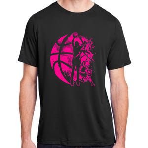 Basketball Girl Women Female Basketball Team Adult ChromaSoft Performance T-Shirt