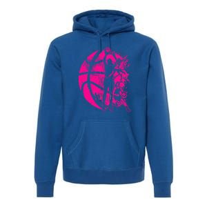 Basketball Girl Women Female Basketball Team Premium Hoodie