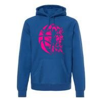 Basketball Girl Women Female Basketball Team Premium Hoodie