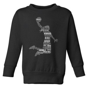 Basketball Girlss Women Toddler Sweatshirt