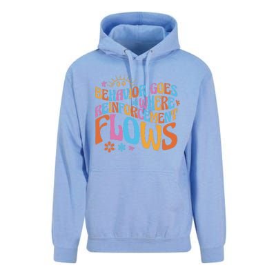 Behavior Goes Where Reinforcement Flows Behavior Analyst Unisex Surf Hoodie