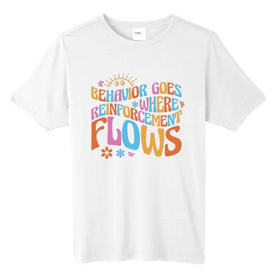 Behavior Goes Where Reinforcement Flows Behavior Analyst Tall Fusion ChromaSoft Performance T-Shirt