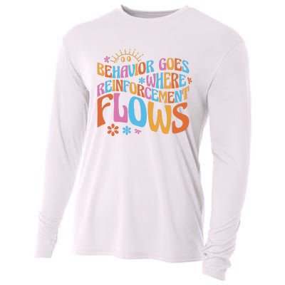 Behavior Goes Where Reinforcement Flows Behavior Analyst Cooling Performance Long Sleeve Crew