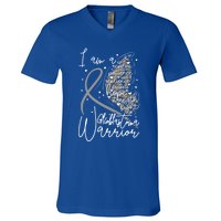 Butterfly Glioblastoma Warrior Glioblastoma Awareness Cute Gift V-Neck T-Shirt