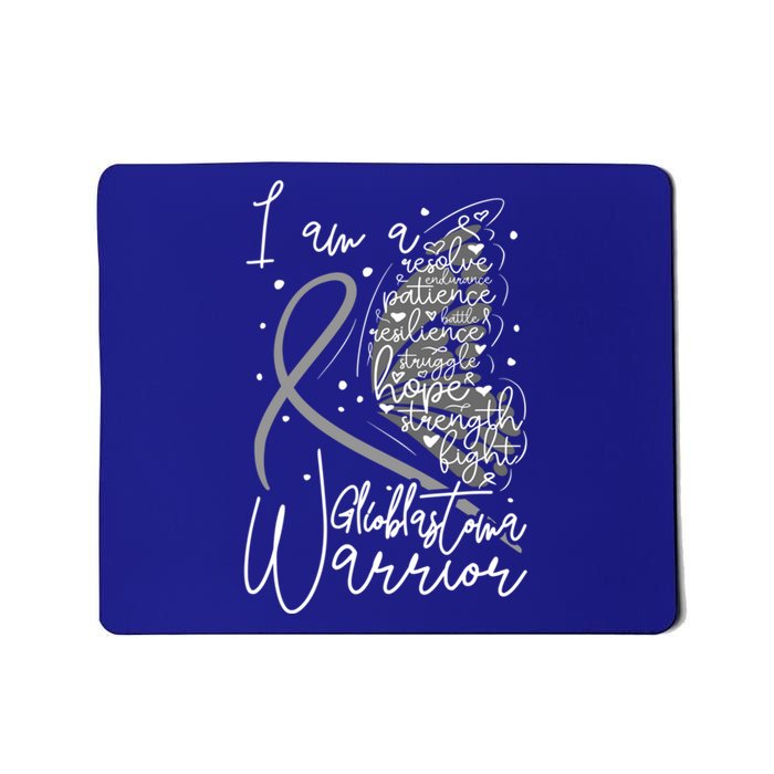 Butterfly Glioblastoma Warrior Glioblastoma Awareness Cute Gift Mousepad