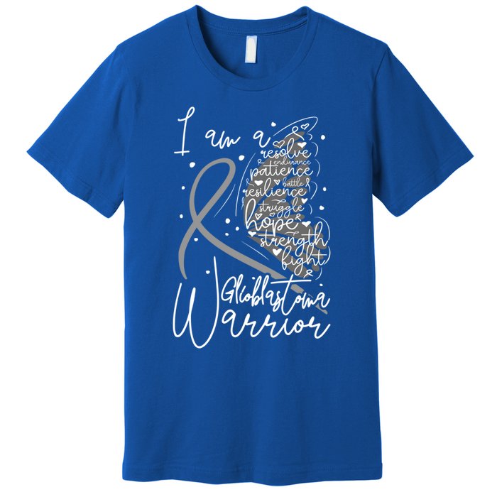 Butterfly Glioblastoma Warrior Glioblastoma Awareness Cute Gift Premium T-Shirt