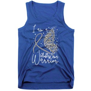 Butterfly Glioblastoma Warrior Glioblastoma Awareness Cute Gift Tank Top