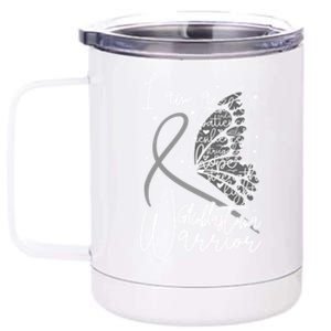 Butterfly Glioblastoma Warrior Glioblastoma Awareness Cute Gift 12 oz Stainless Steel Tumbler Cup