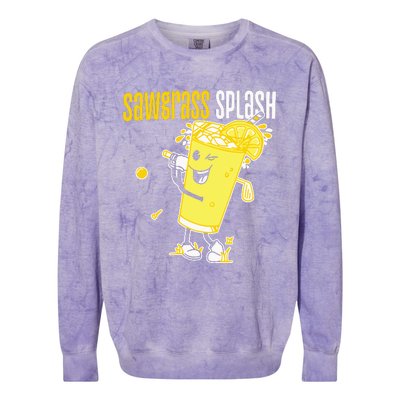 Barstool Golf X The Players Sawgrass Splash Ii Colorblast Crewneck Sweatshirt