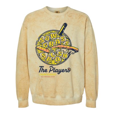 Barstool Golf X The Players Sawgrass Splash Colorblast Crewneck Sweatshirt