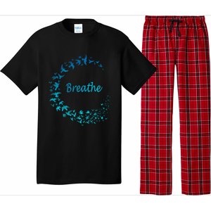 Breathe Gym Yoga Great Gift Just Breathe Inhale Exhale Pajama Set