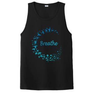 Breathe Gym Yoga Great Gift Just Breathe Inhale Exhale PosiCharge Competitor Tank