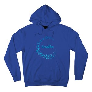 Breathe Gym Yoga Great Gift Just Breathe Inhale Exhale Hoodie