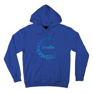 Breathe Gym Yoga Great Gift Just Breathe Inhale Exhale Tall Hoodie