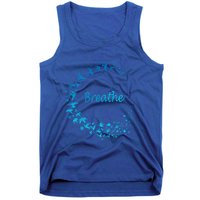 Breathe Gym Yoga Great Gift Just Breathe Inhale Exhale Tank Top