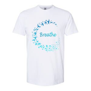 Breathe Gym Yoga Great Gift Just Breathe Inhale Exhale Softstyle CVC T-Shirt