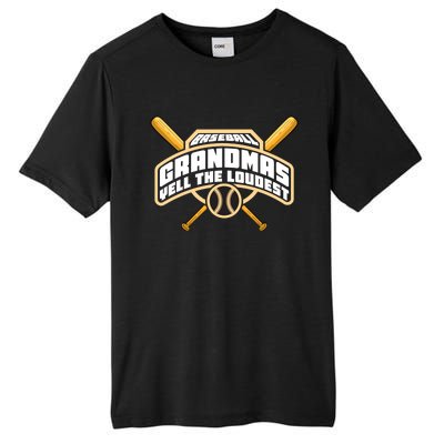 Baseball Grandmas Yell The Loudest Tall Fusion ChromaSoft Performance T-Shirt