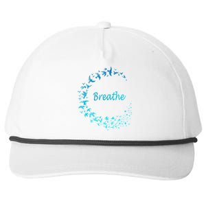 Breathe Gym Yoga Gift Just Breathe Inhale Exhale Snapback Five-Panel Rope Hat