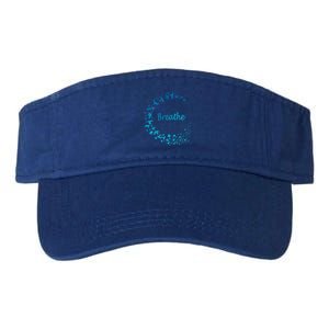 Breathe Gym Yoga Gift Just Breathe Inhale Exhale Valucap Bio-Washed Visor