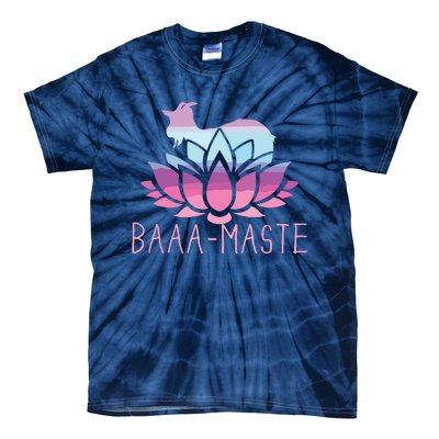 Baaamaste Goat Yoga Namaste Spiritual Meditation Om Nayah Tie-Dye T-Shirt