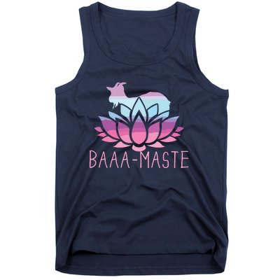 Baaamaste Goat Yoga Namaste Spiritual Meditation Om Nayah Tank Top