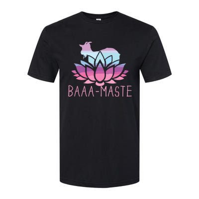 Baaamaste Goat Yoga Namaste Spiritual Meditation Om Nayah Softstyle® CVC T-Shirt