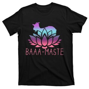 Baaamaste Goat Yoga Namaste Spiritual Meditation Om Nayah T-Shirt