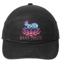 Baaamaste Goat Yoga Namaste Spiritual Meditation Om Nayah 7-Panel Snapback Hat