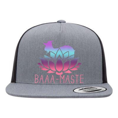 Baaamaste Goat Yoga Namaste Spiritual Meditation Om Nayah Flat Bill Trucker Hat