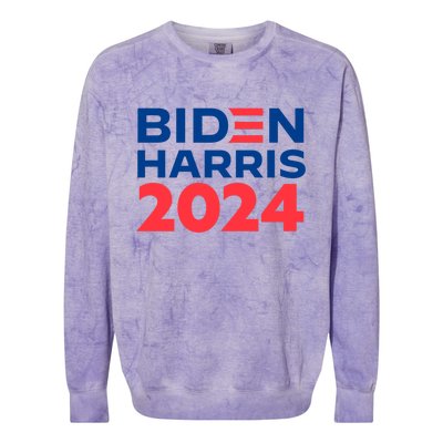 Biden Harris 2024 Colorblast Crewneck Sweatshirt