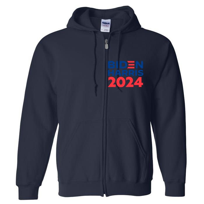 Biden Harris 2024 Full Zip Hoodie