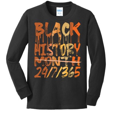 Black History 247365 Black History Month Kids Long Sleeve Shirt