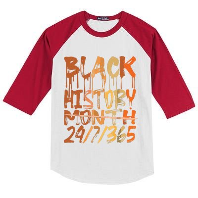 Black History 247365 Black History Month Kids Colorblock Raglan Jersey